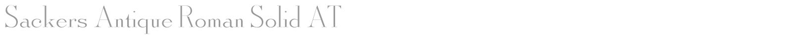 Sackers Antique Roman Solid AT font preview
